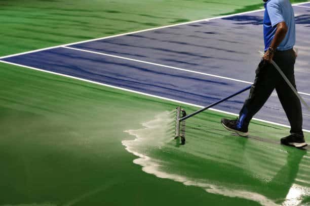 Tennis Court Cleaning