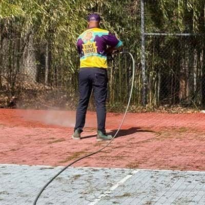 Tennis Court Cleaning