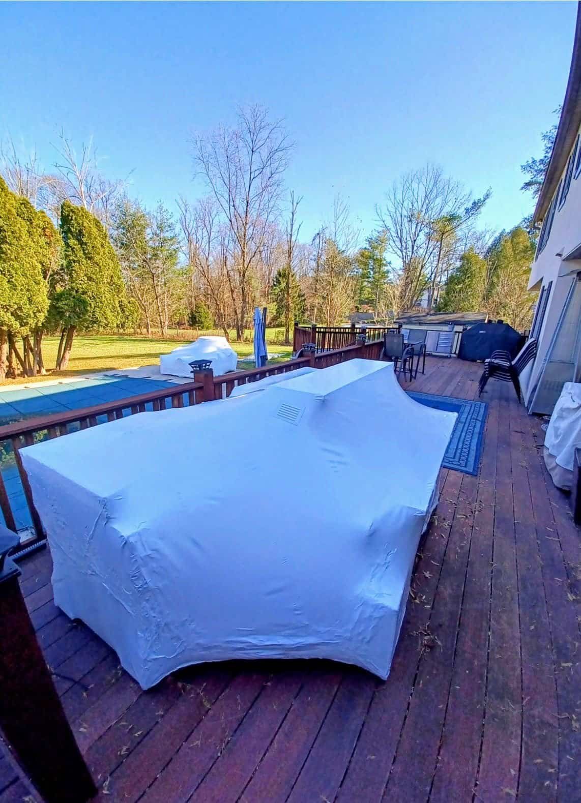 Outdoor Furniture Shrink Wrapping