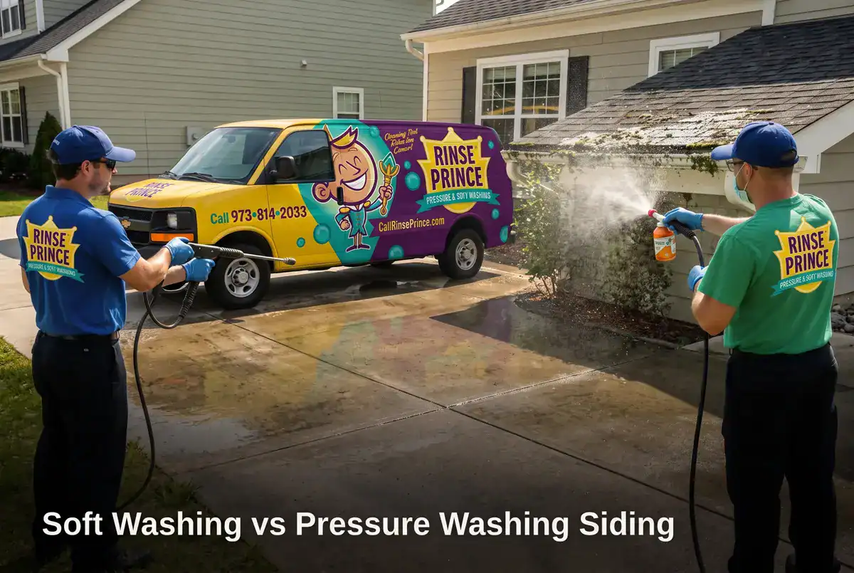 Soft Washing vs Pressure Washing Siding: Essex County Guide